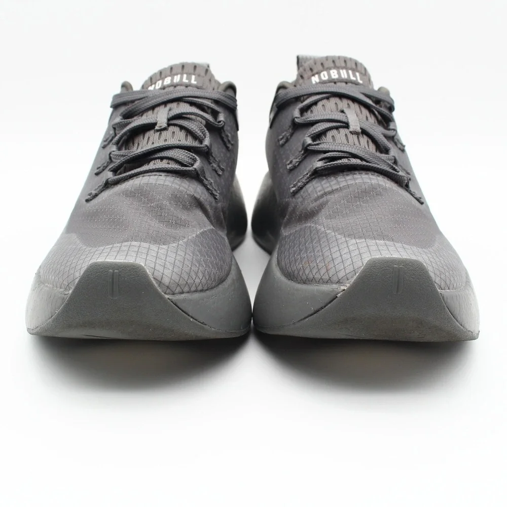 NOBULL Ripstop Runner Translucent Running Shoes Womens Size 8 Gray Lace Up